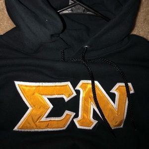 Sigma Nu Black Hoodie XL